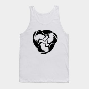 Three Raven Black Tank Top